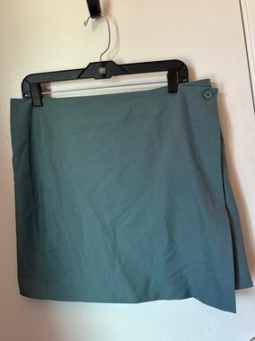 Princess Polly Teal Mini Wrap Skirt